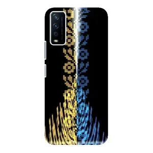 Силиконовый Чехол на ViVO Y12s (Патриотическая вышиванка)
