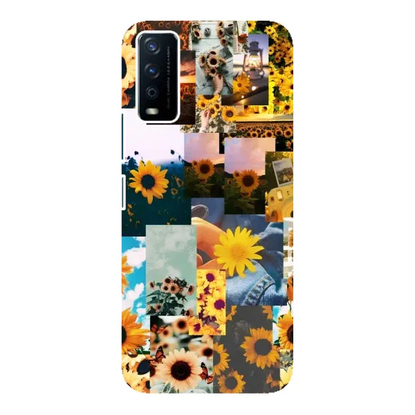 Чехол с рисунком «Подсолнуховый дизайн» для Vivo Y12s Чехол с рисунком «Подсолнуховый дизайн» для Vivo Y12s