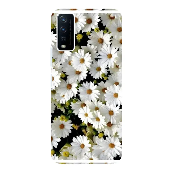 Чехол с рисунком «Рамка в ромашках» для Vivo Y12s Чехол с рисунком «Рамка в ромашках» для Vivo Y12s