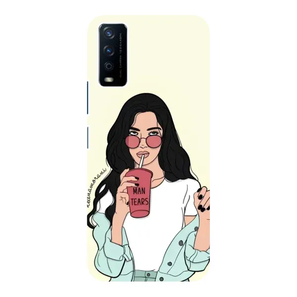 Чехол с рисунком «С напитком» для Vivo Y12s Чехол с рисунком «С напитком» для Vivo Y12s