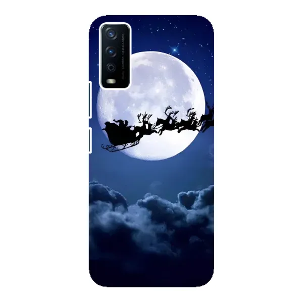 Чехол с рисунком «Санта - луна» для Vivo Y12s