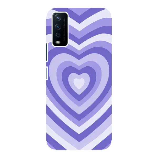 Чехол с рисунком «Сердце фиолет» для Vivo Y12s Чехол с рисунком «Сердце фиолет» для Vivo Y12s