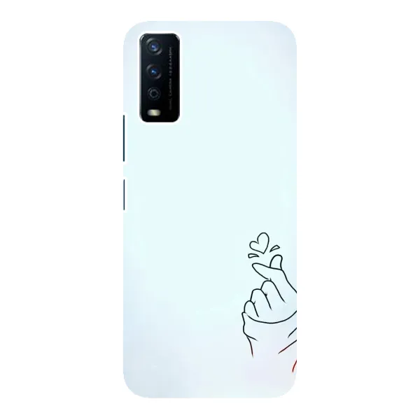 Чехол с рисунком «Сердце на голубом» для Vivo Y12s Чехол с рисунком «Сердце на голубом» для Vivo Y12s