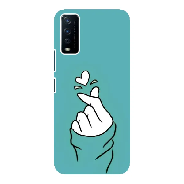 Чехол с рисунком «Сердечко на бирюзовом» для Vivo Y12s Чехол с рисунком «Сердечко на бирюзовом» для Vivo Y12s
