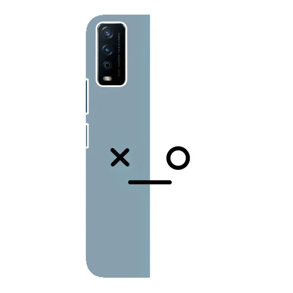 Чехол с рисунком «Серо-белый» для Vivo Y12s Чехол с рисунком «Серо-белый» для Vivo Y12s