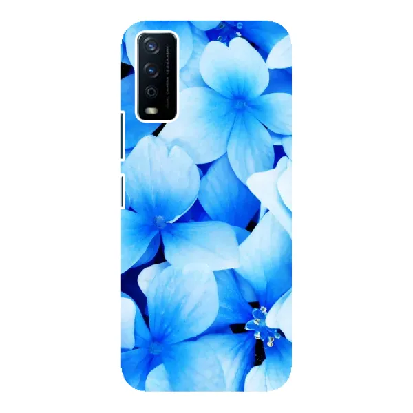 Чехол с рисунком «Синие цветы» для Vivo Y12s Чехол с рисунком «Синие цветы» для Vivo Y12s
