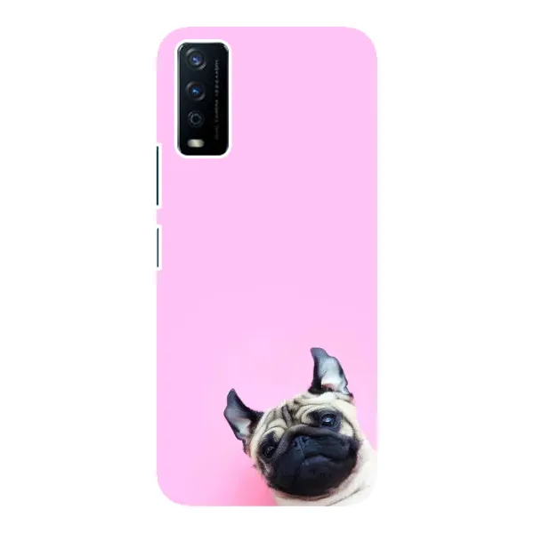 Чехол с рисунком «Собака на розовом» для Vivo Y12s Чехол с рисунком «Собака на розовом» для Vivo Y12s