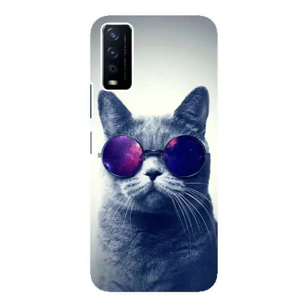 Чехол с рисунком «Стильный КОТ» для Vivo Y12s Чехол с рисунком «Стильный КОТ» для Vivo Y12s