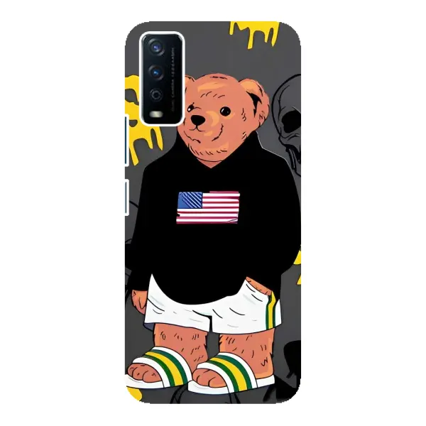 Чехол с рисунком «Teddy USA» для Vivo Y12s Чехол с рисунком «Teddy USA» для Vivo Y12s