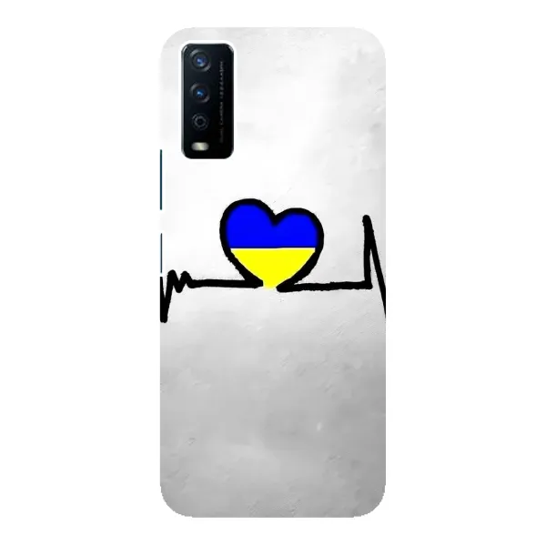 Чехол с рисунком «Украинская кардиограмма» для Vivo Y12s Чехол с рисунком «Украинская кардиограмма» для Vivo Y12s
