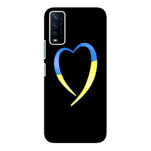 Силиконовый Чехол на ViVO Y12s (Я-Украина) (Украинское сердце)