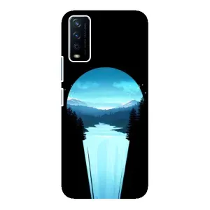 Літній Чохол на ViVO Y12s (Синій Водоспад)
