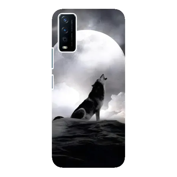 Чехол с рисунком «Волк и луна» для Vivo Y12s Чехол с рисунком «Волк и луна» для Vivo Y12s