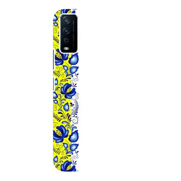Чехол с рисунком «Желто-синяя вышиванка» для Vivo Y12s Чехол с рисунком «Желто-синяя вышиванка» для Vivo Y12s