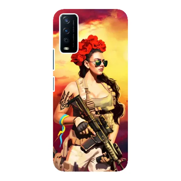 Чехол с рисунком «Женщина солдат» для Vivo Y12s Чехол с рисунком «Женщина солдат» для Vivo Y12s