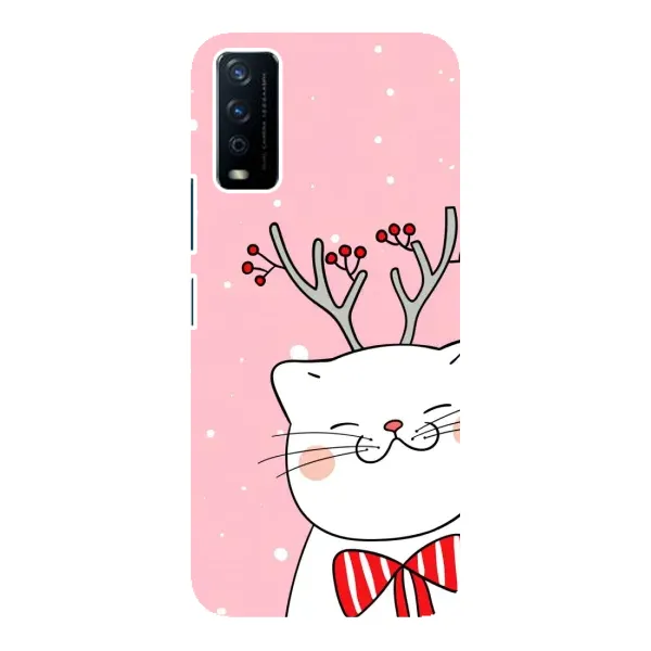 Чехол с рисунком «Зимний кот» для Vivo Y12s Чехол с рисунком «Зимний кот» для Vivo Y12s