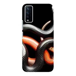 Чохли з зображенням різних тварин на ViVO Y12s (Змія)