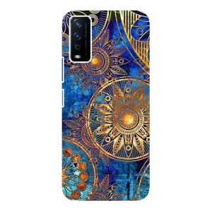 Чехлы со смыслом для ViVO Y12s (Золотые узоры)