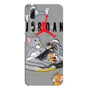 Силиконовый Чехол Nike Air Jordan на ЗТЕ Аксон 10 Про (Air Jordan)