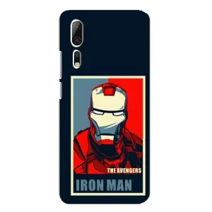 Чехол Супергерой Железный человек на ZTE Axon 10 Pro (Art Iron man)