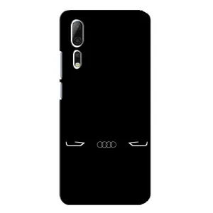 Силіконовий бампер з картинкою машини на ZTE Axon 10 Pro (Сілует Audi)