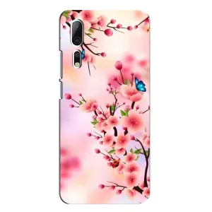 Чохол з картинкою Сакури на ZTE Axon 10 Pro (Метелики на сакурі)