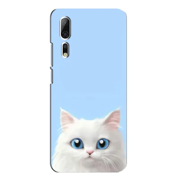 Чехол с рисунком «Белый кот» для ZTE Axon 10 Pro Чехол с рисунком «Белый кот» для ZTE Axon 10 Pro