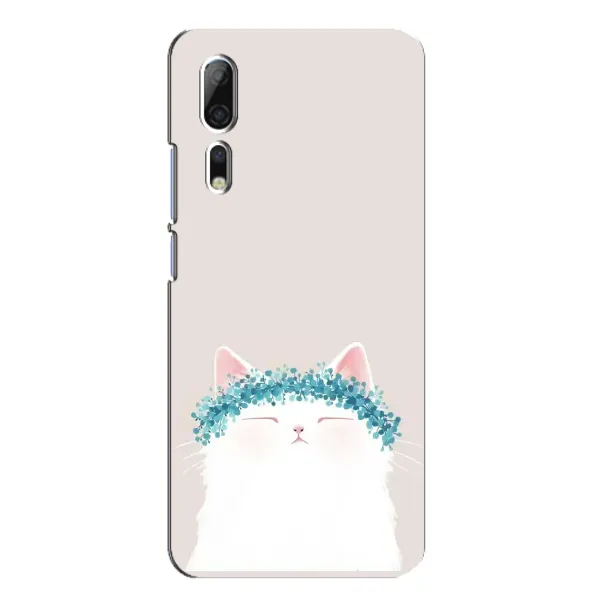 Чехол с рисунком «Белый котик» для ZTE Axon 10 Pro Чехол с рисунком «Белый котик» для ZTE Axon 10 Pro