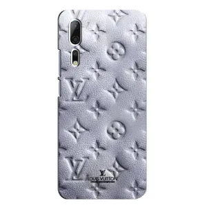 Текстурный Чехол Louis Vuitton для ЗТЕ Аксон 10 Про (Белый ЛВ)