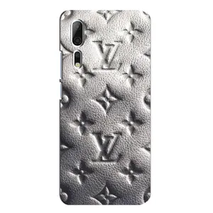 Текстурный Чехол Louis Vuitton для ЗТЕ Аксон 10 Про (Бежевый ЛВ)