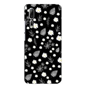 Чохли з тематикою "КВІТИ" на ZTE Axon 10 Pro (цвітіння на чорному)