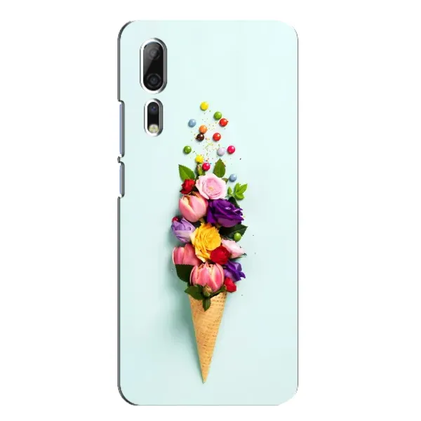 Чехол с рисунком «Цветок-мороженное» для ZTE Axon 10 Pro Чехол с рисунком «Цветок-мороженное» для ZTE Axon 10 Pro