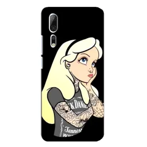 Чехол Стильные девушки на ZTE Axon 10 Pro (Девушка обиделась)