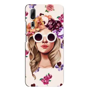 Чехол с картинкой Модные Девчонки ZTE Axon 10 Pro (Девушка в очках)