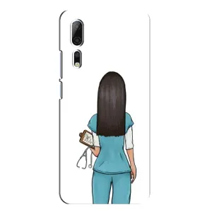 Силиконовый бампер (Работники) на ZTE Axon 10 Pro (Доктор)