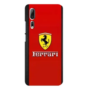 Силіконовий бампер з картинкою машини на ZTE Axon 10 Pro (Ferrari Logo)