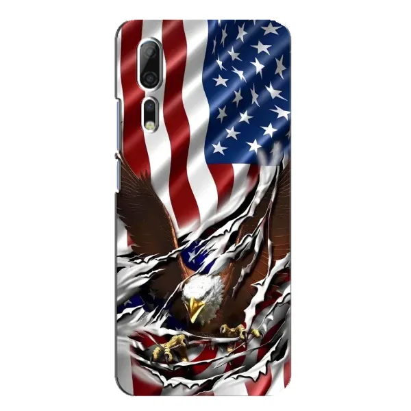 Чехол с рисунком «Флаг USA» для ZTE Axon 10 Pro Чехол с рисунком «Флаг USA» для ZTE Axon 10 Pro