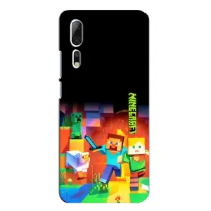 Чехлы для ZTE Axon 10 Pro (Персонажи Майн Крафт) (Герой Майнкрафт)
