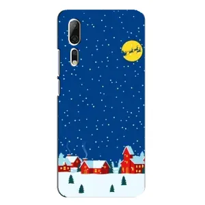 Силіконовий бампер на різдво для ZTE Axon 10 Pro (Місто в снігу)