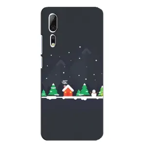 Силіконовий бампер на різдво для ZTE Axon 10 Pro (Місто зимове)