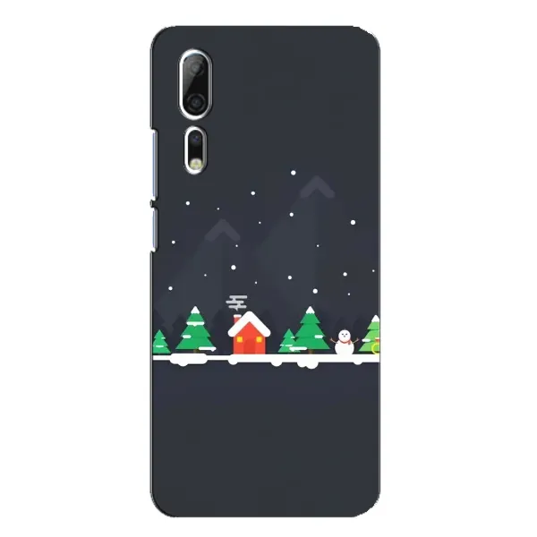 Чехол с рисунком «Город зимний» для ZTE Axon 10 Pro Чехол с рисунком «Город зимний» для ZTE Axon 10 Pro