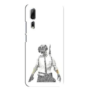 Силиконовый чехол с картинкой "Герой Pubg" на ZTE Axon 10 Pro (Из букв)