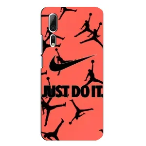 Силиконовый Чехол Nike Air Jordan на ЗТЕ Аксон 10 Про (Just Do It)