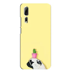 Бампер для ZTE Axon 10 Pro з картинкою "Песики" (Кактус на голові)