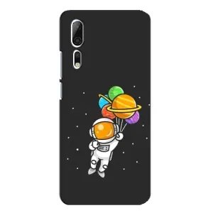 Силіконовый Чохол з принтом "Космонавти" на ZTE Axon 10 Pro (Космонавт з кульками)