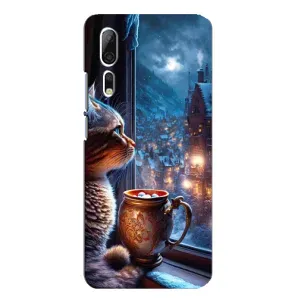 Чохли на Новий Рік ZTE Axon 10 Pro (Кіт новорічний)