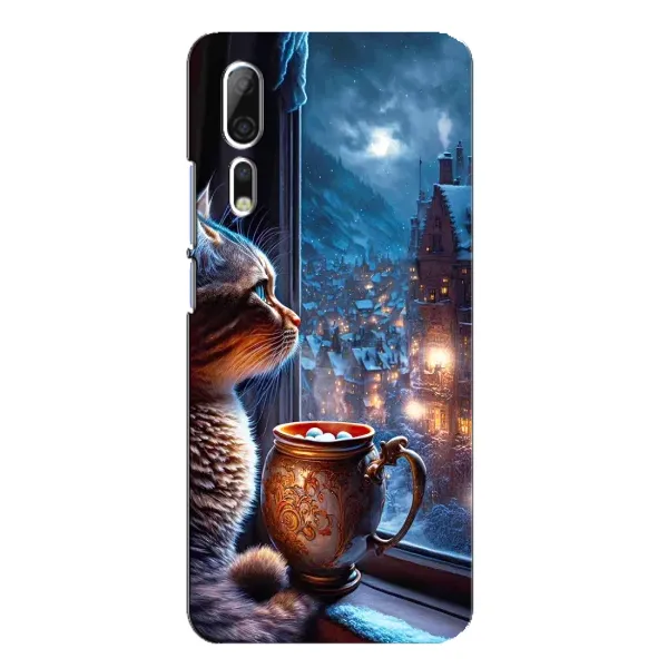 Чехол с рисунком «Кот новогодний» для ZTE Axon 10 Pro Чехол с рисунком «Кот новогодний» для ZTE Axon 10 Pro