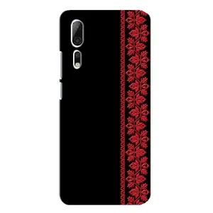 Силиконовый Чехол на ZTE Axon 10 Pro (Красная Вышиванка)