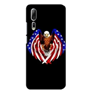 Чохол Прапор USA для ZTE Axon 10 Pro (Крила США)