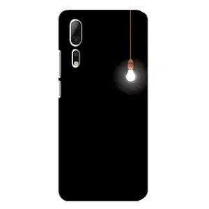 Чехол с картинками на черном фоне для ZTE Axon 10 Pro (Лампочка)